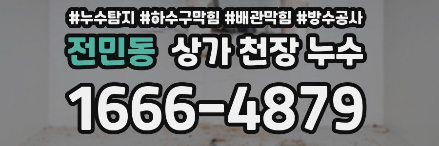 전민동 상가 천장 누수