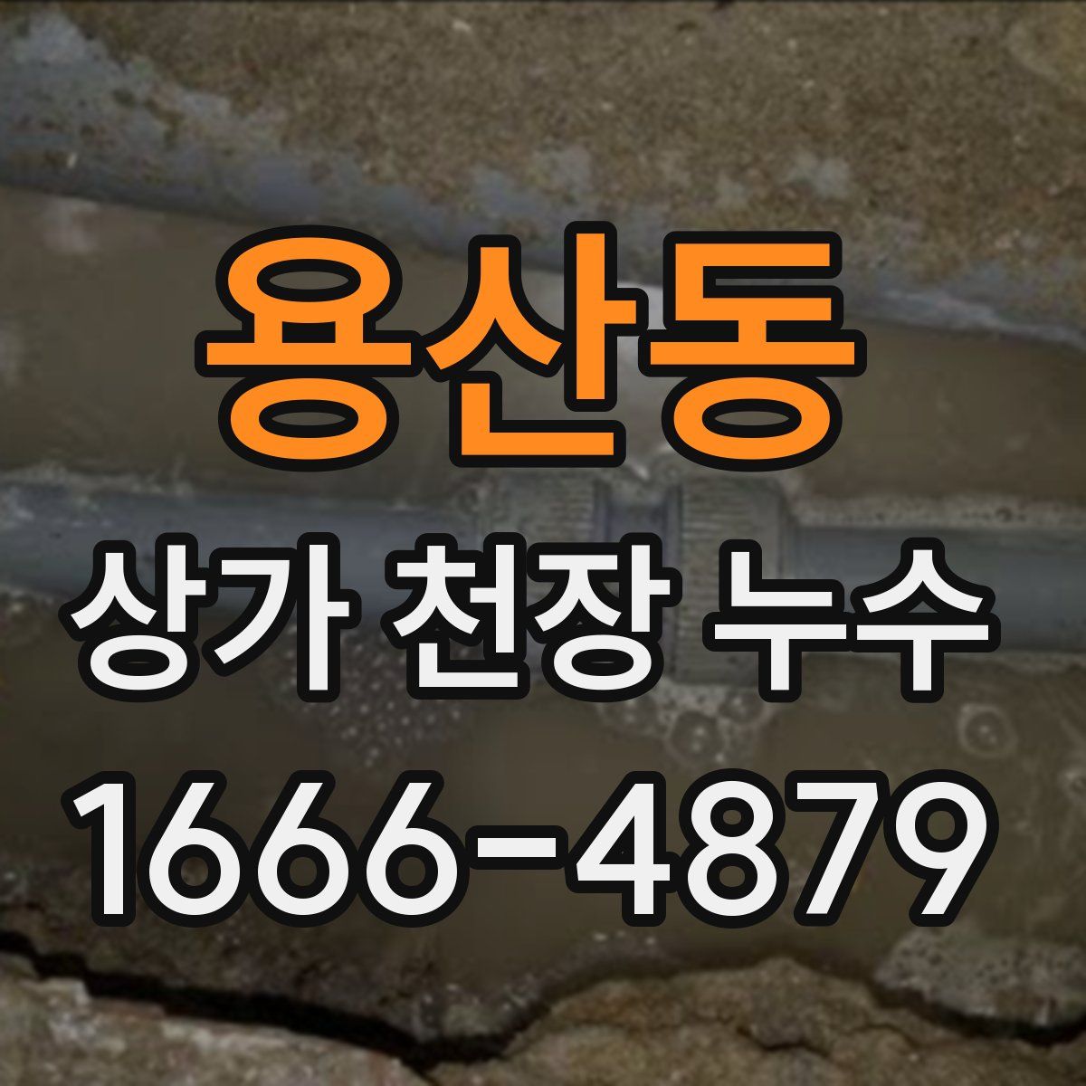 용산동 상가 천장 누수