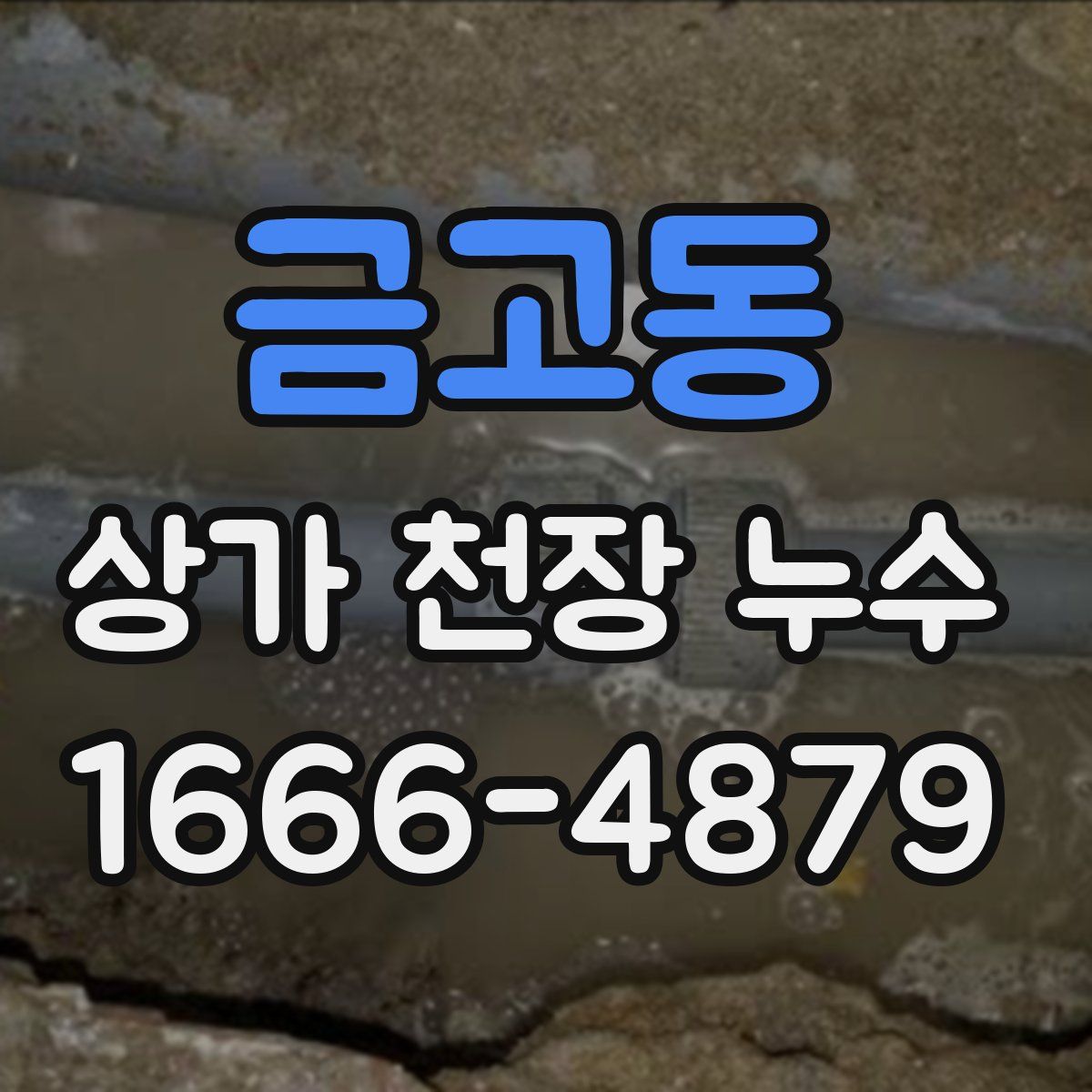 금고동 상가 천장 누수