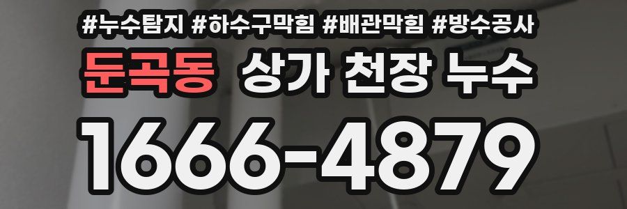 둔곡동 상가 천장 누수