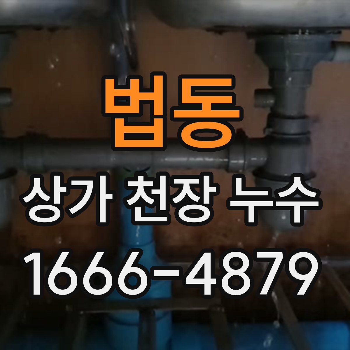 법동 상가 천장 누수
