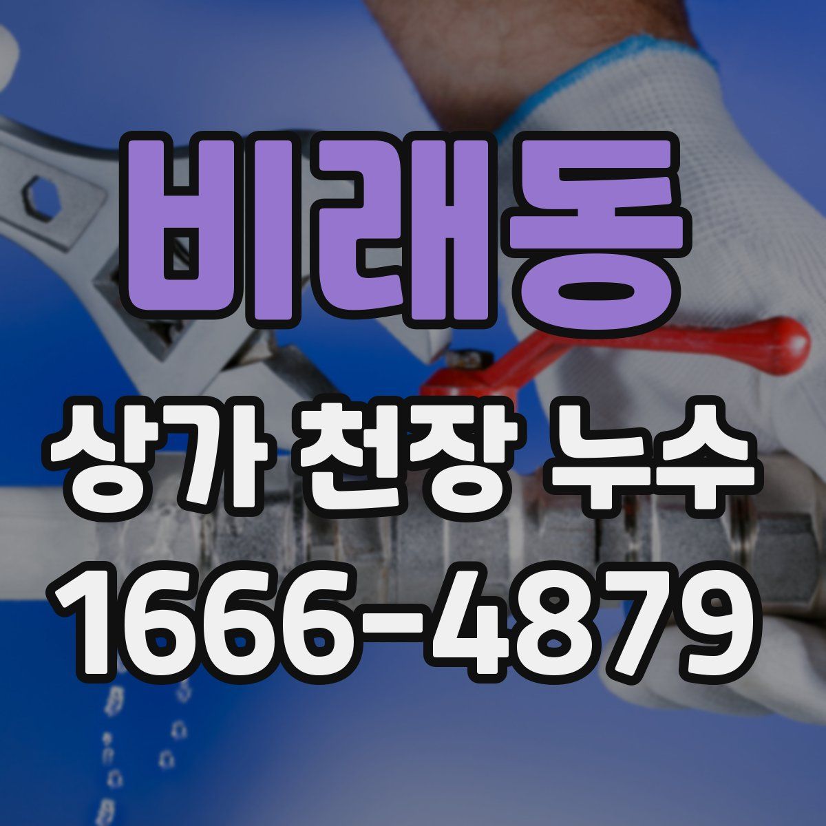 비래동 상가 천장 누수