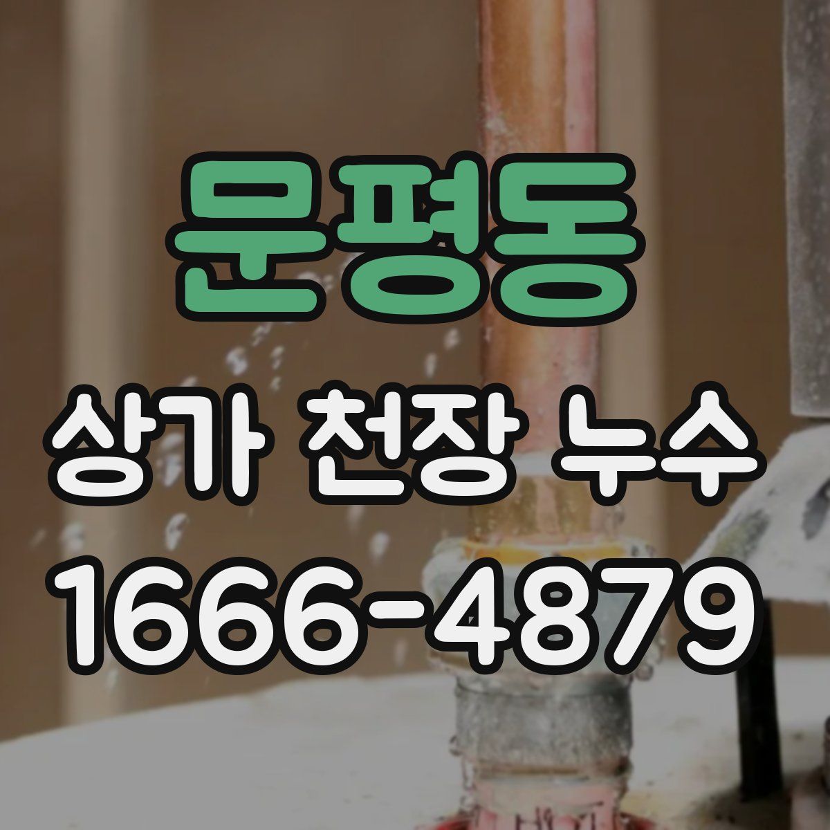 문평동 상가 천장 누수