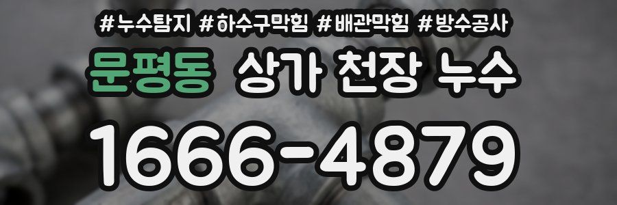 문평동 상가 천장 누수