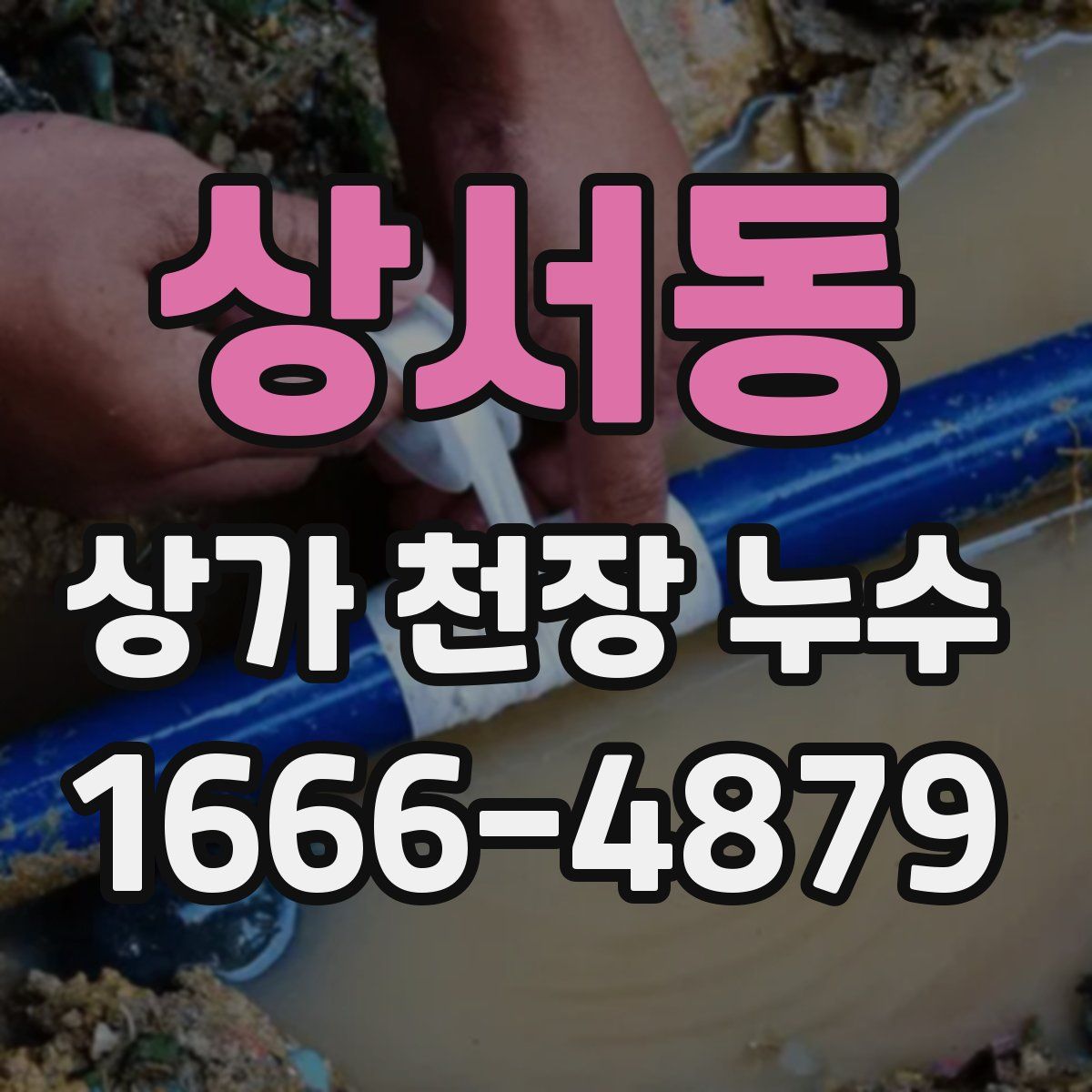 상서동 상가 천장 누수