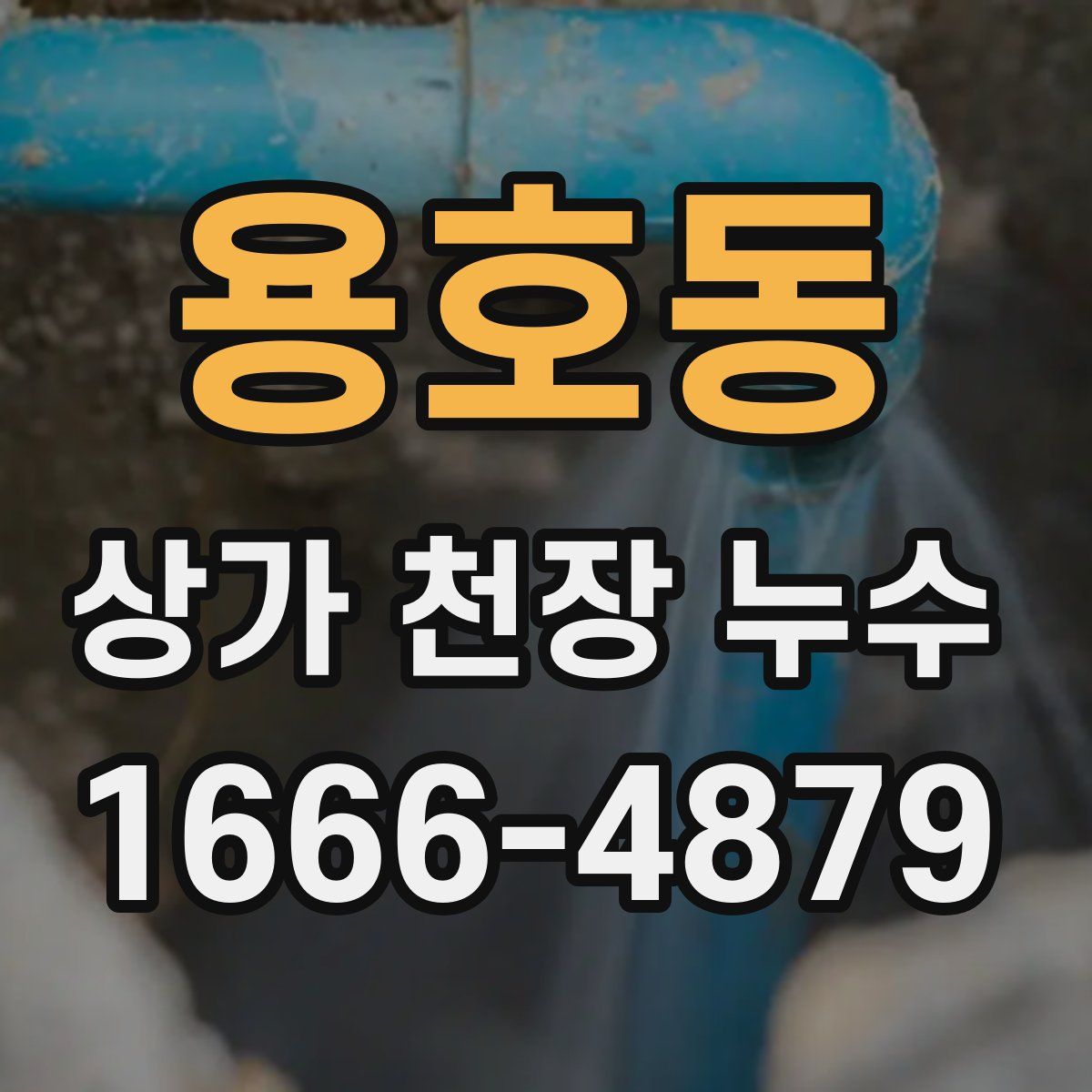 용호동 상가 천장 누수