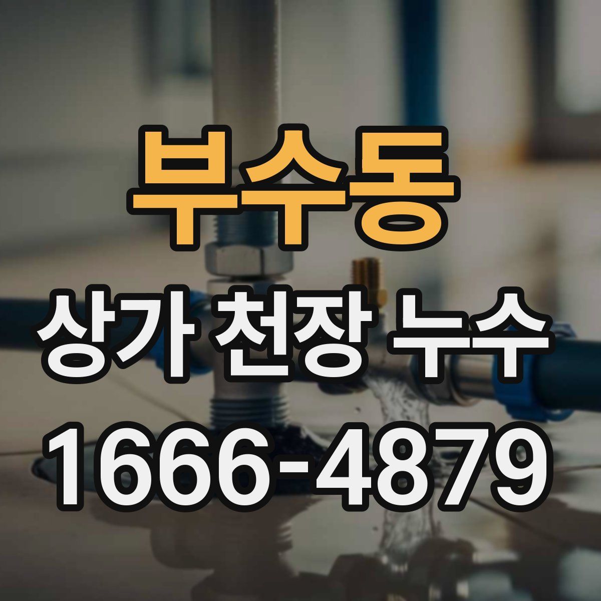 부수동 상가 천장 누수