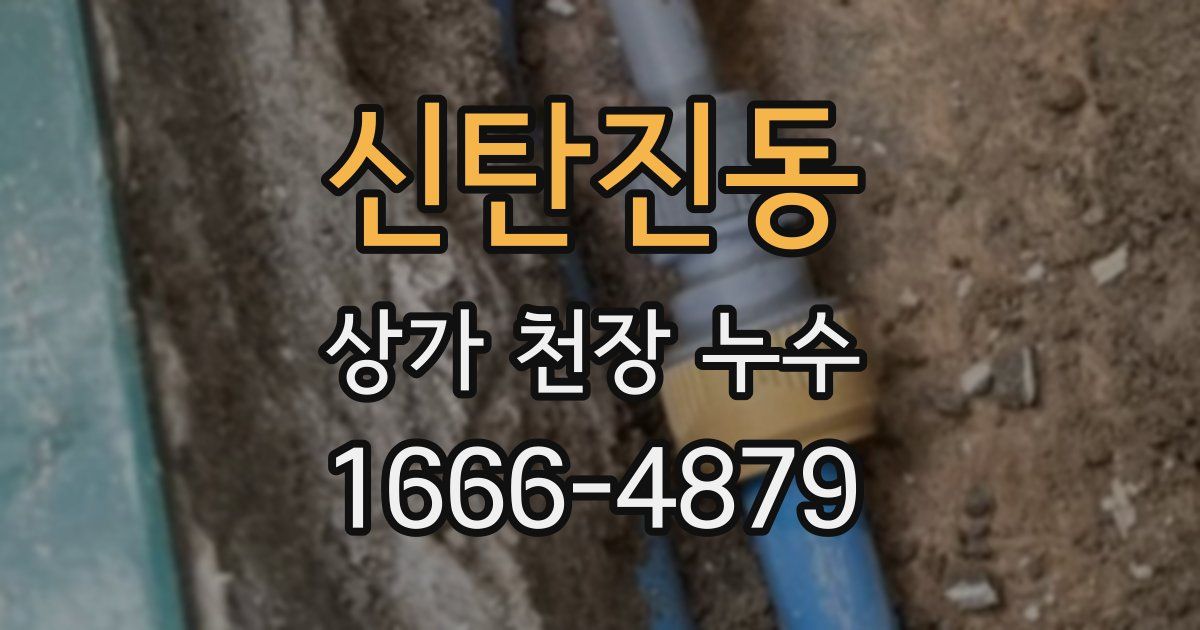 신탄진동 상가 천장 누수