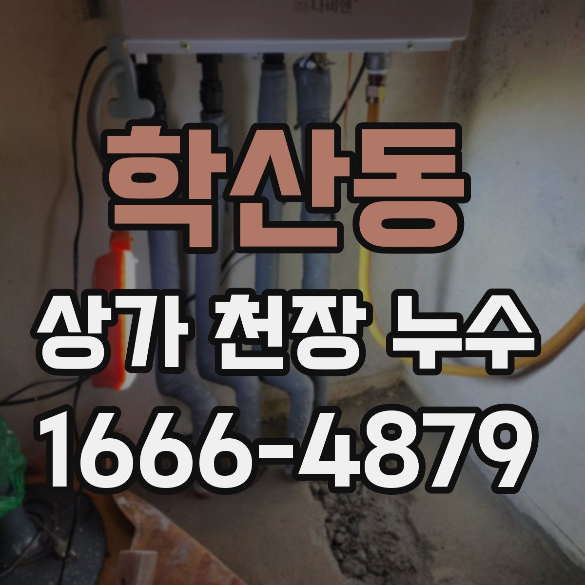학산동 상가 천장 누수