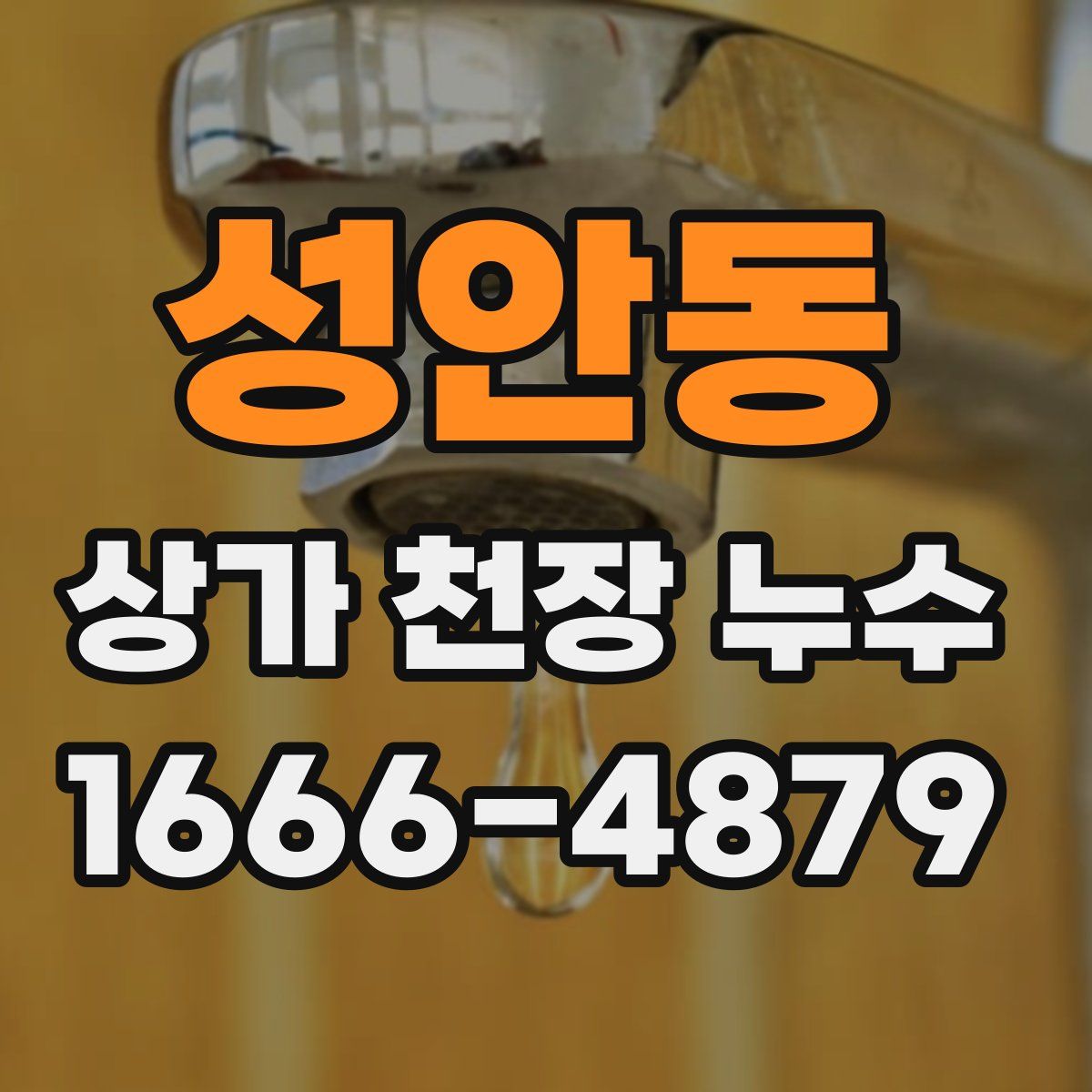 성안동 상가 천장 누수