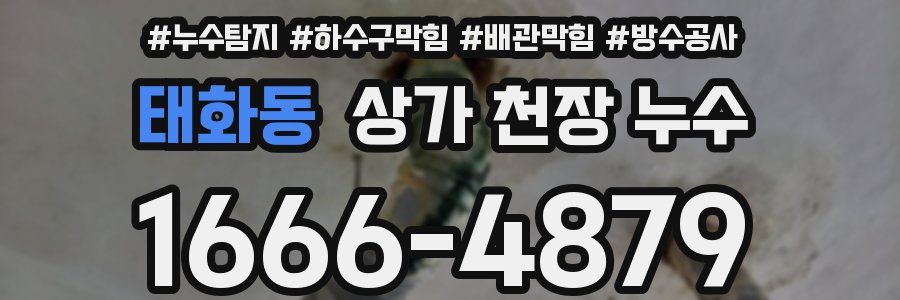태화동 상가 천장 누수