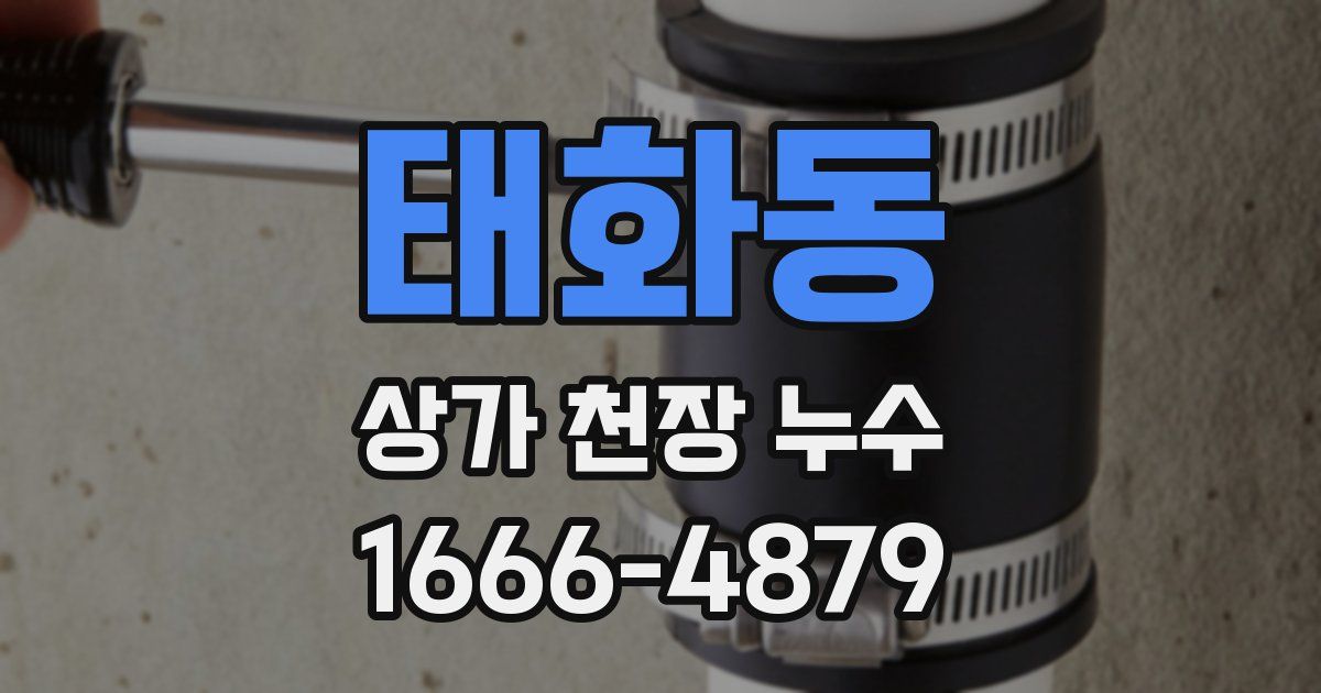 태화동 상가 천장 누수