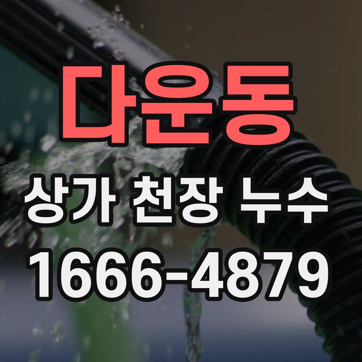 다운동 상가 천장 누수