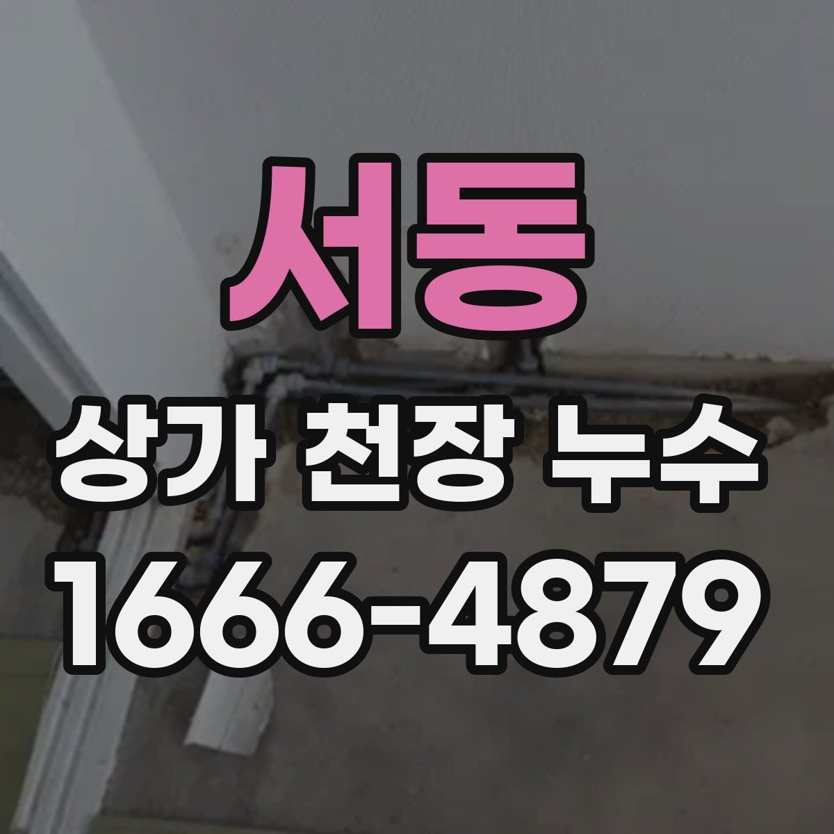서동 상가 천장 누수