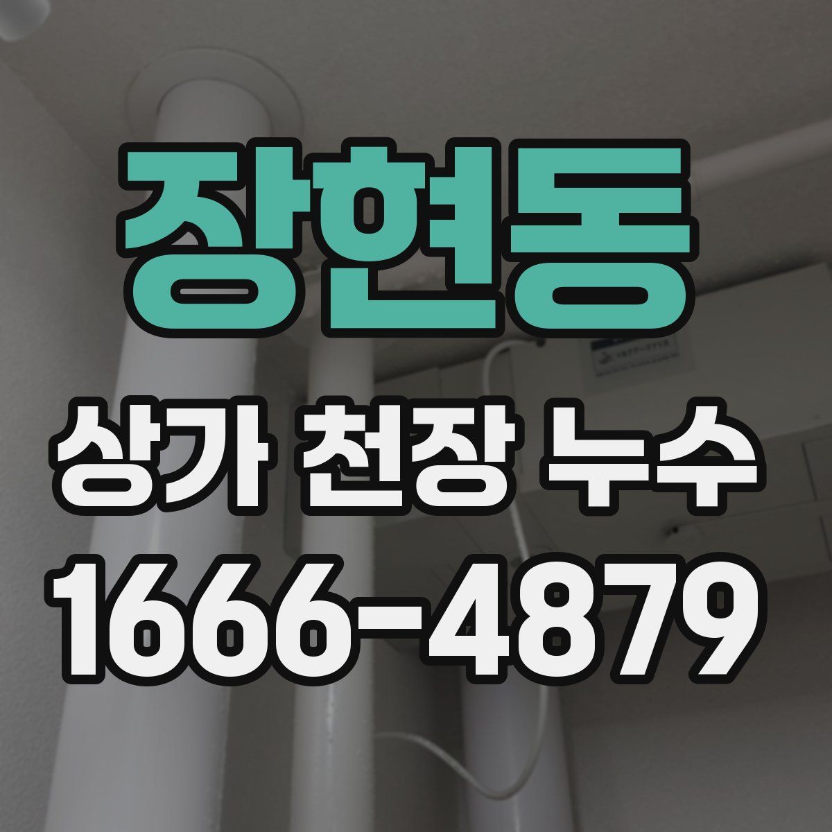 장현동 상가 천장 누수