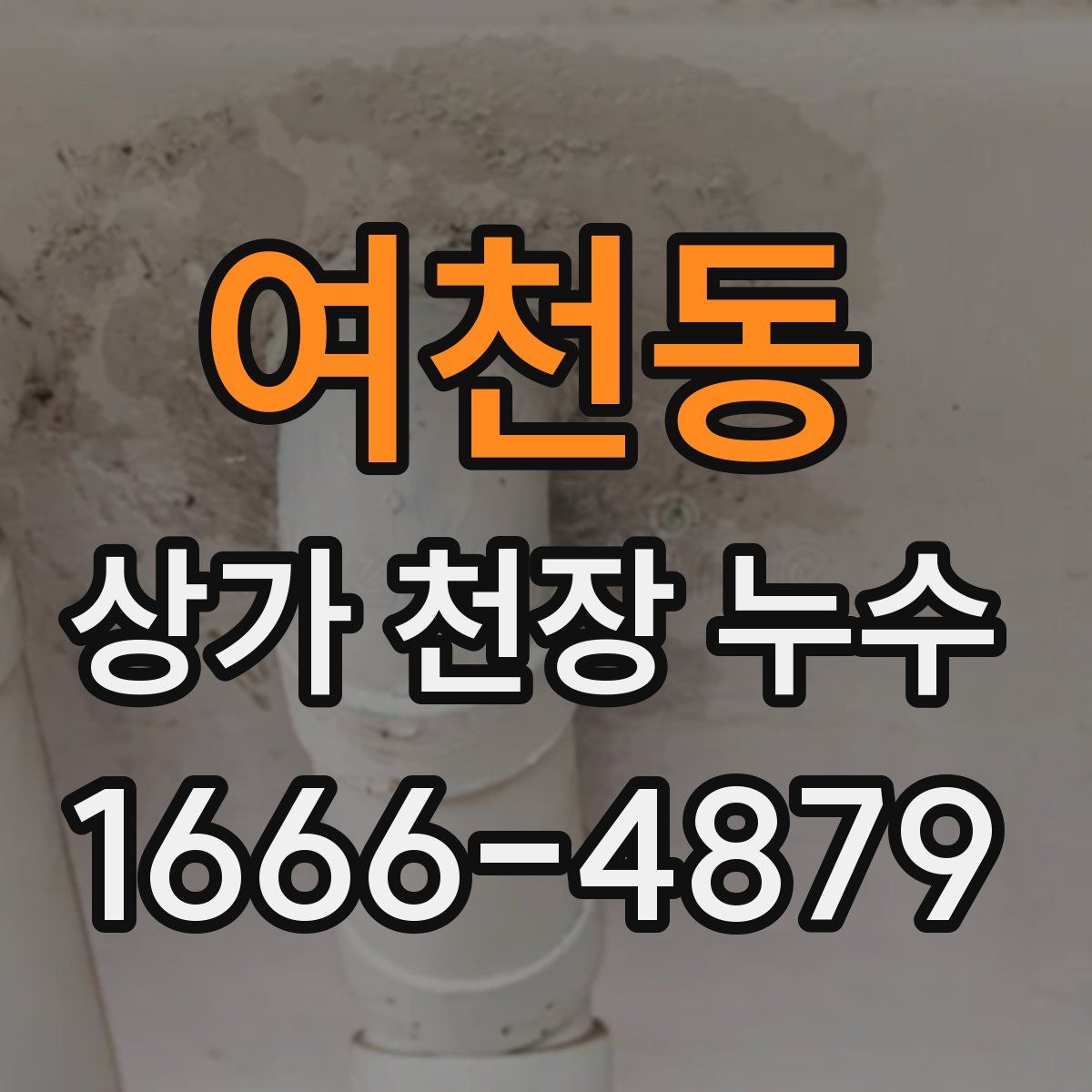 여천동 상가 천장 누수