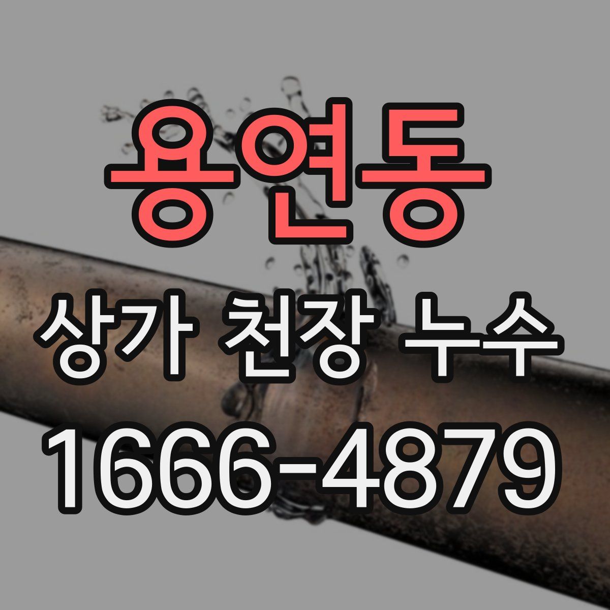 용연동 상가 천장 누수
