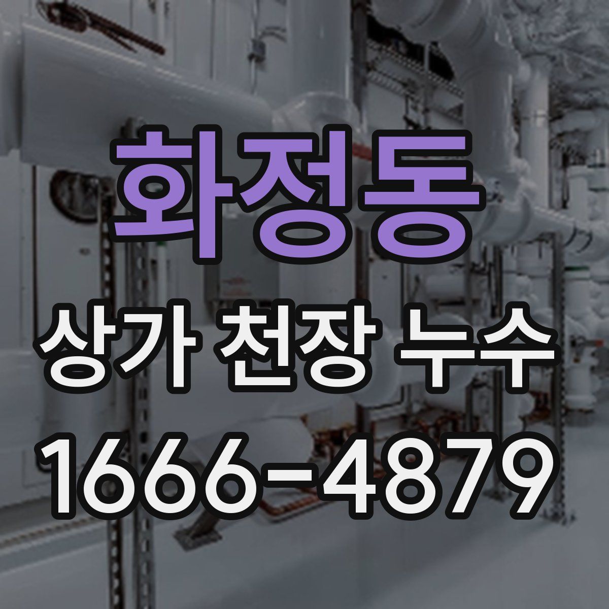 화정동 상가 천장 누수
