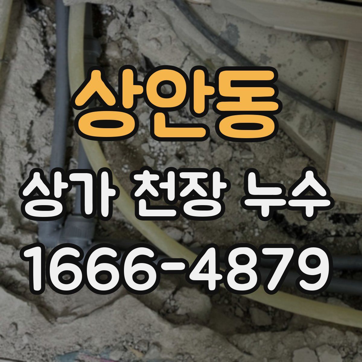 상안동 상가 천장 누수