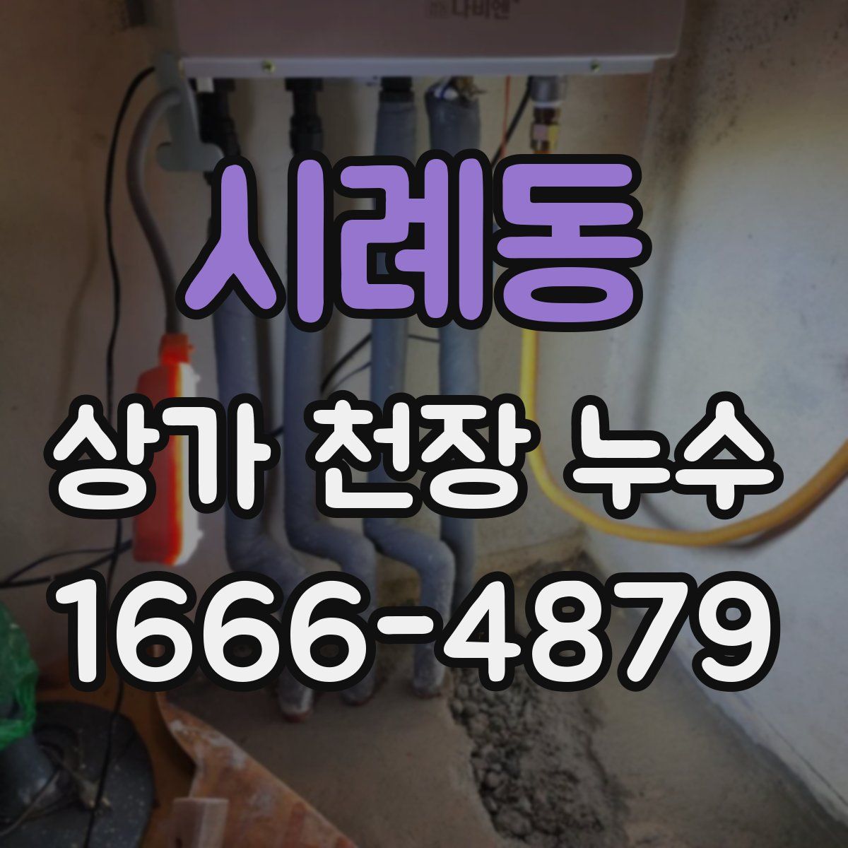 시례동 상가 천장 누수