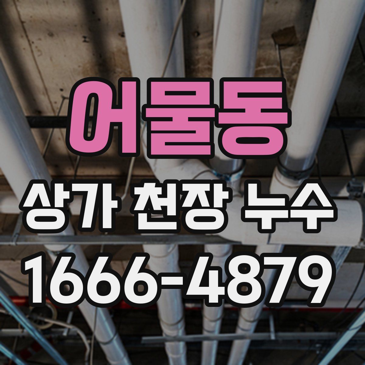 어물동 상가 천장 누수