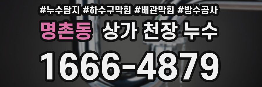 명촌동 상가 천장 누수
