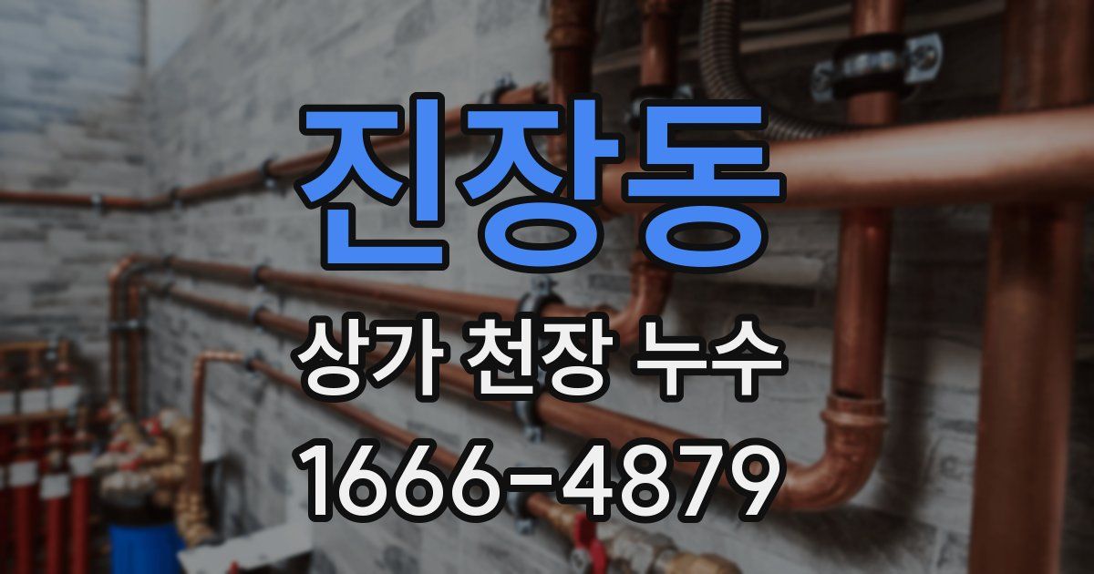 진장동 상가 천장 누수