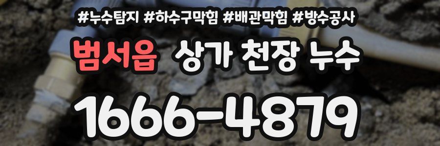 범서읍 상가 천장 누수