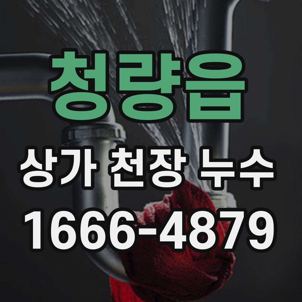 청량읍 상가 천장 누수