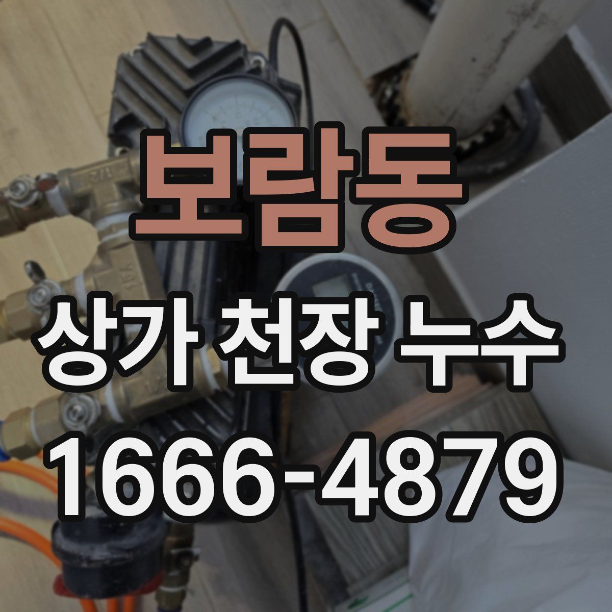 보람동 상가 천장 누수