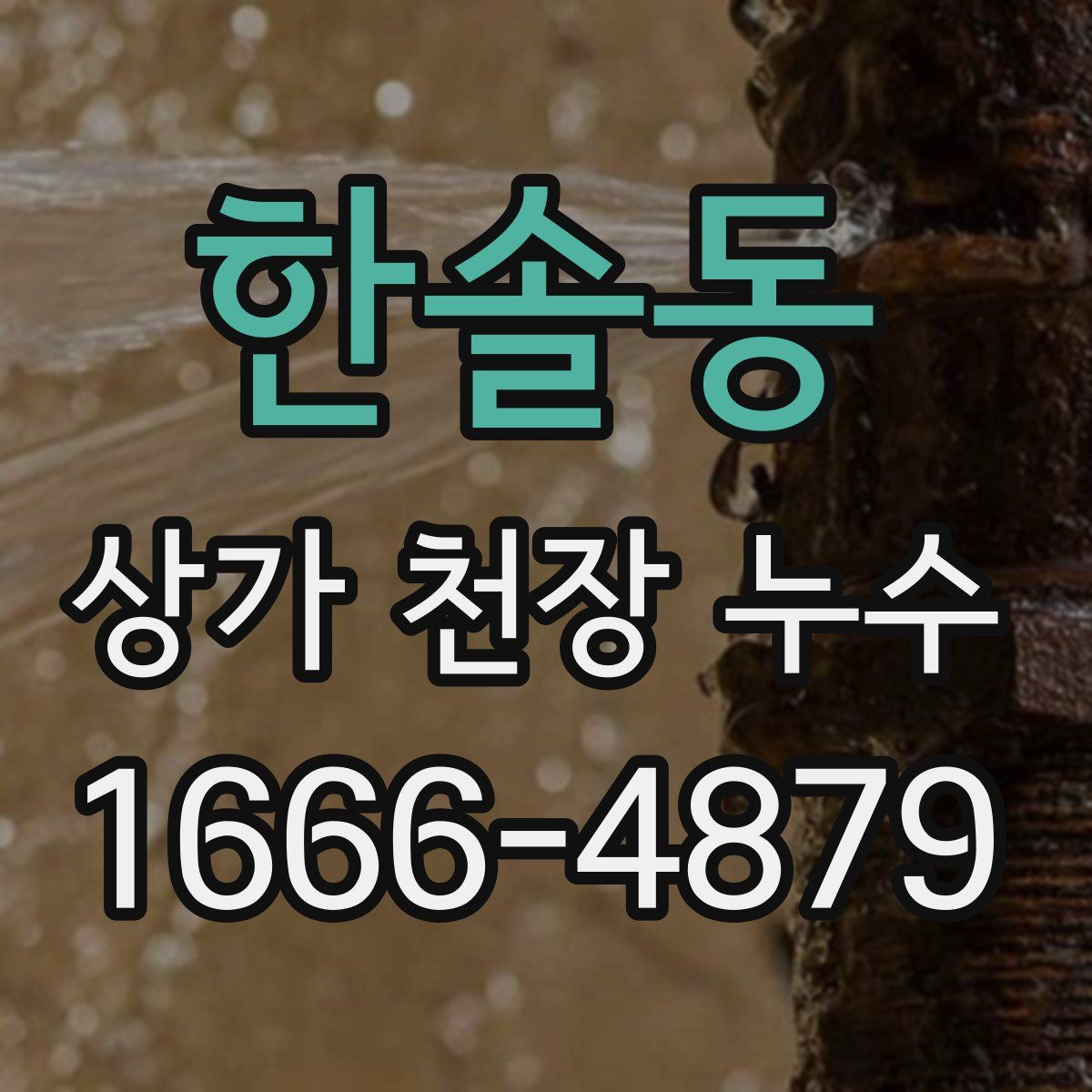 한솔동 상가 천장 누수