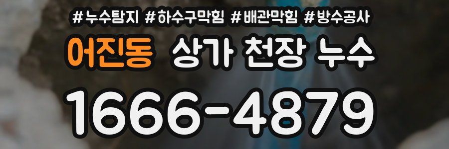어진동 상가 천장 누수