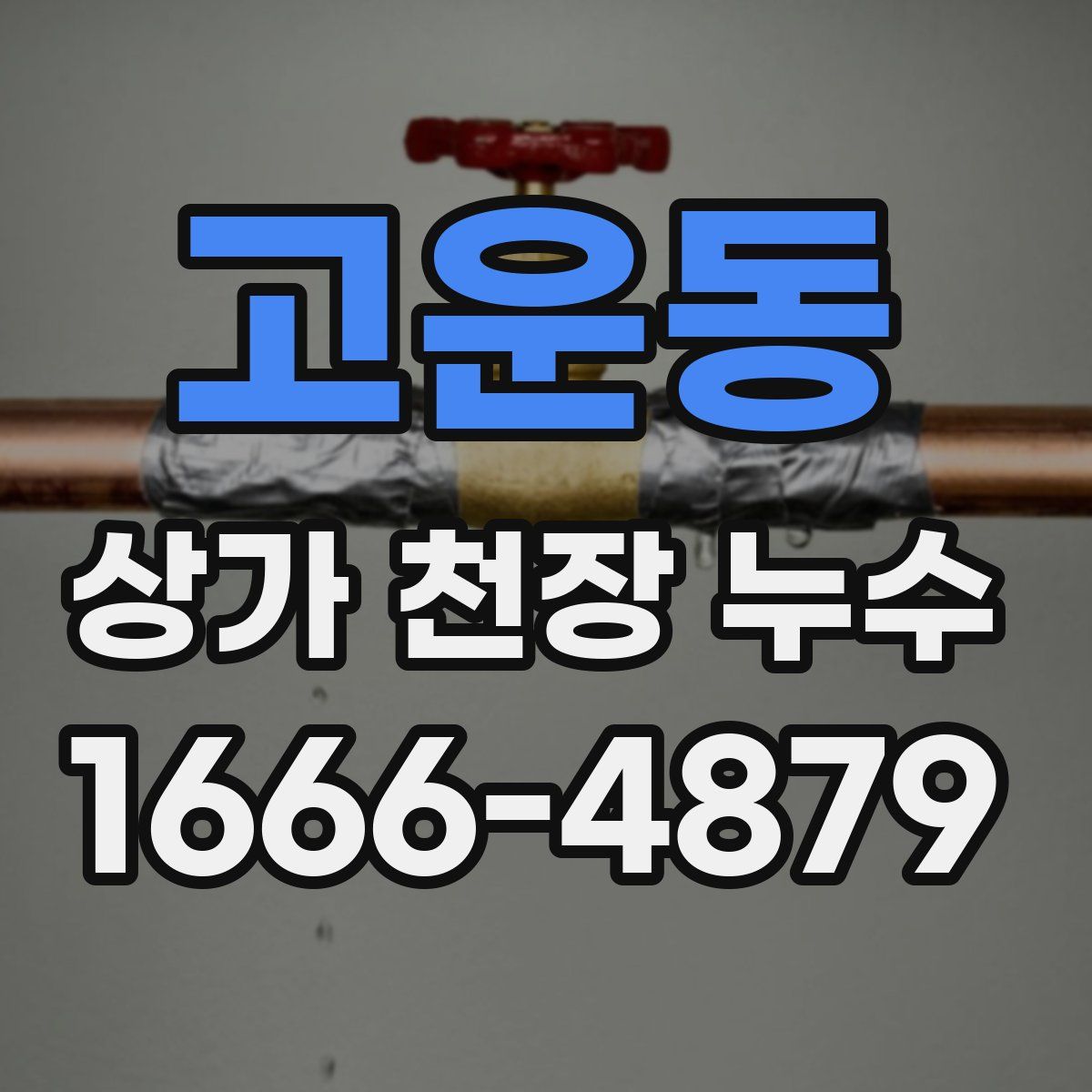 고운동 상가 천장 누수