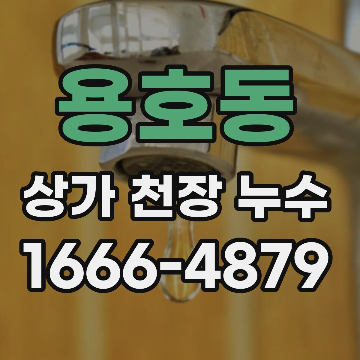 용호동 상가 천장 누수