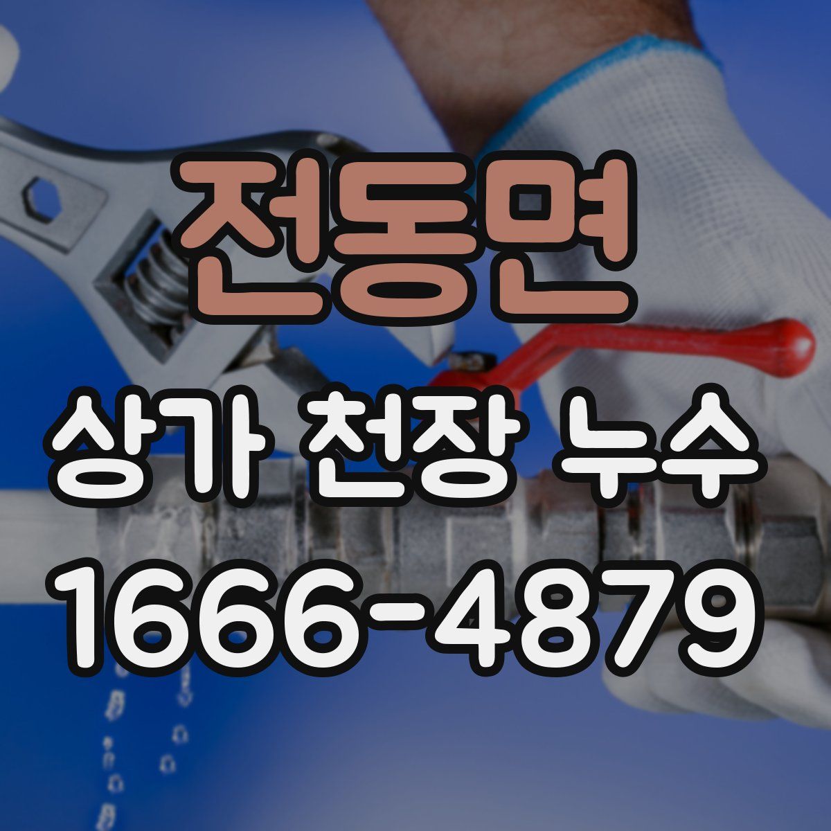 전동면 상가 천장 누수