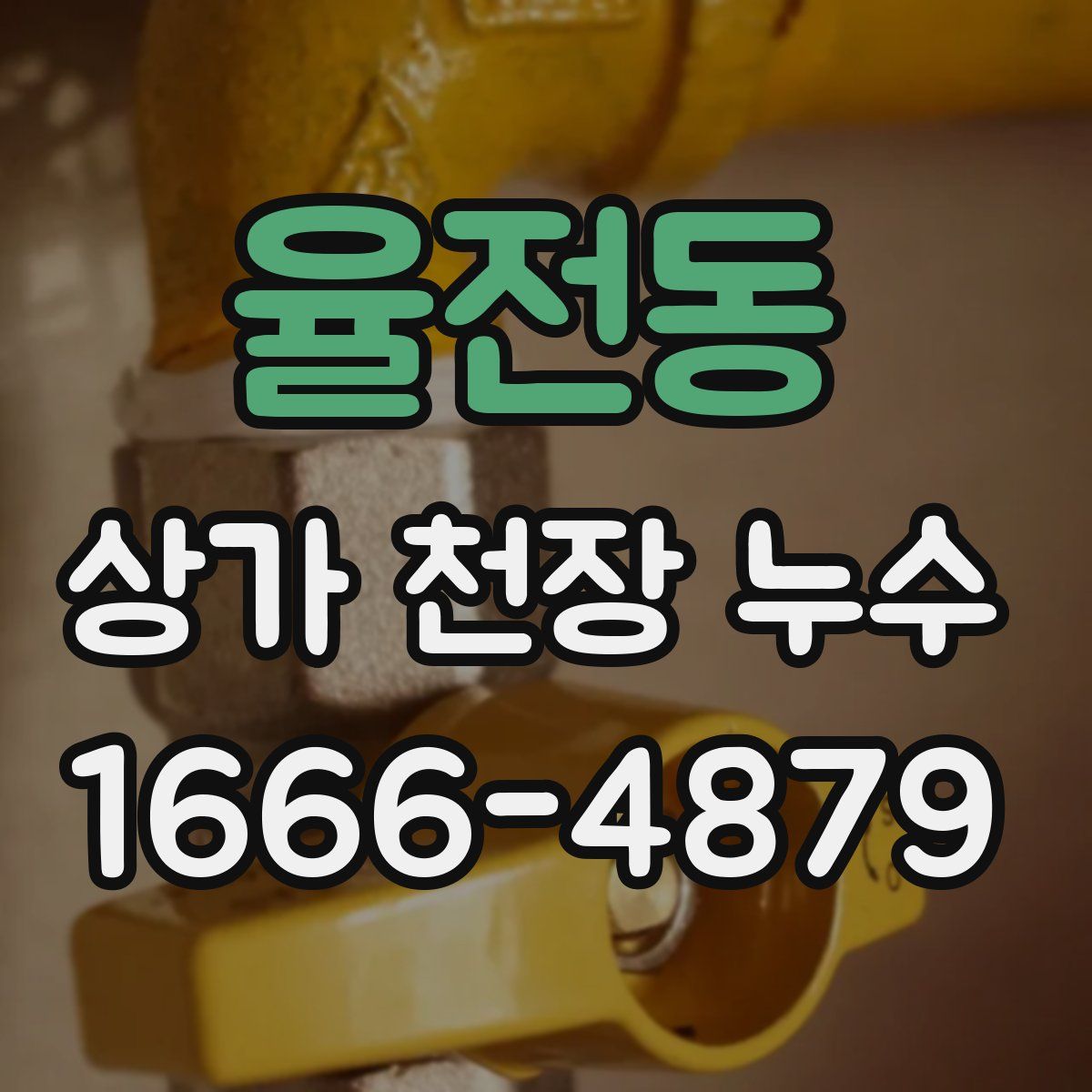 율전동 상가 천장 누수