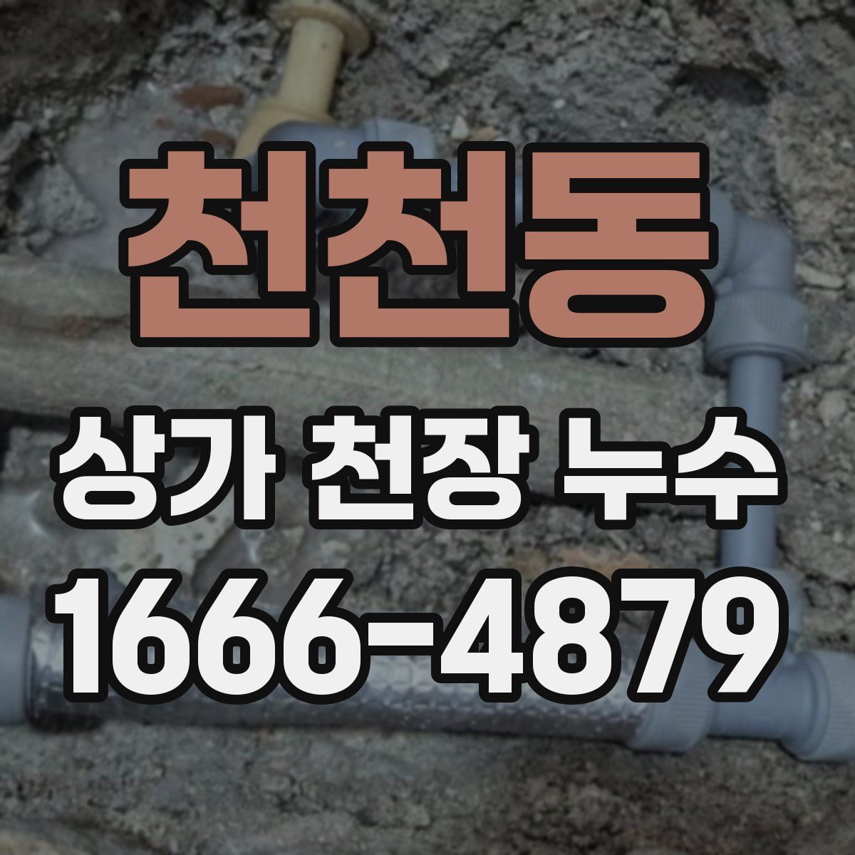 천천동 상가 천장 누수