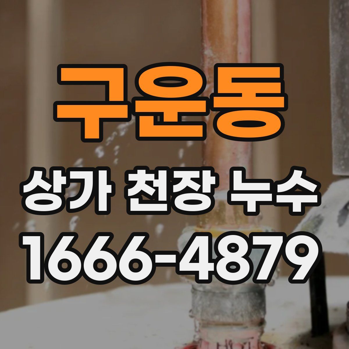 구운동 상가 천장 누수
