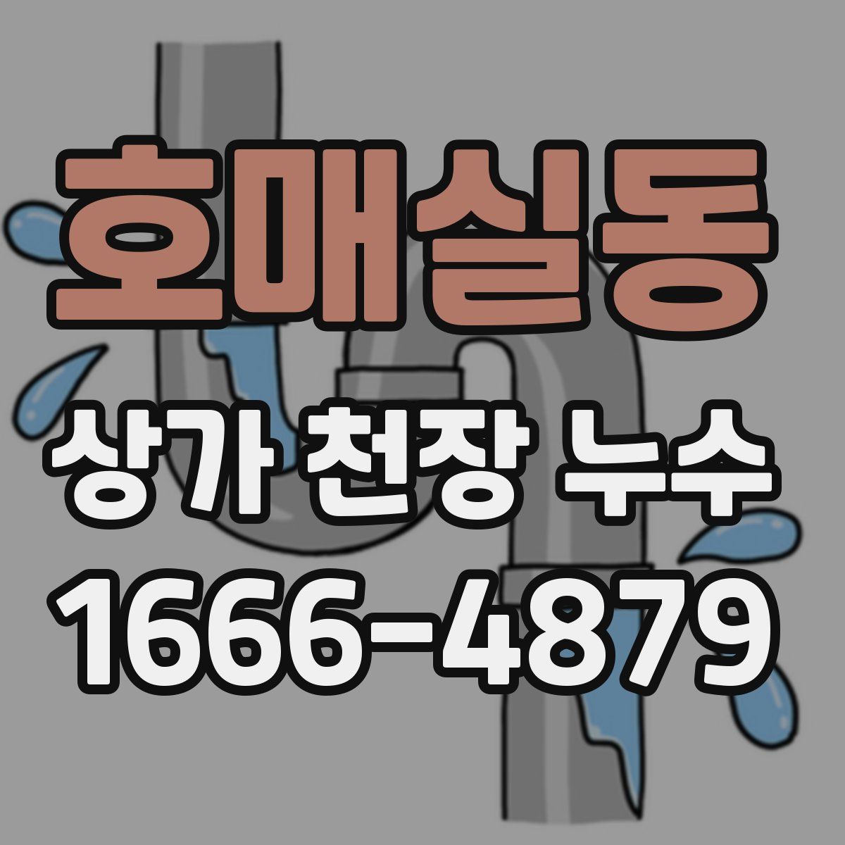 호매실동 상가 천장 누수