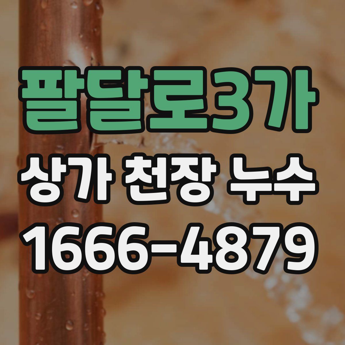 팔달로3가 상가 천장 누수