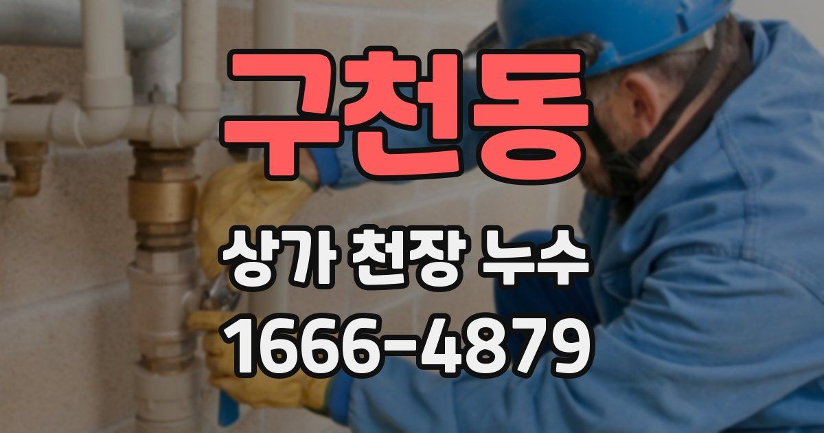 구천동 상가 천장 누수