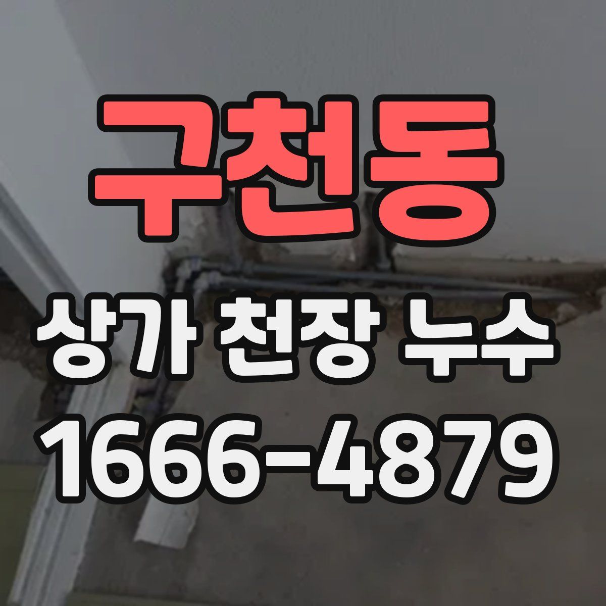 구천동 상가 천장 누수