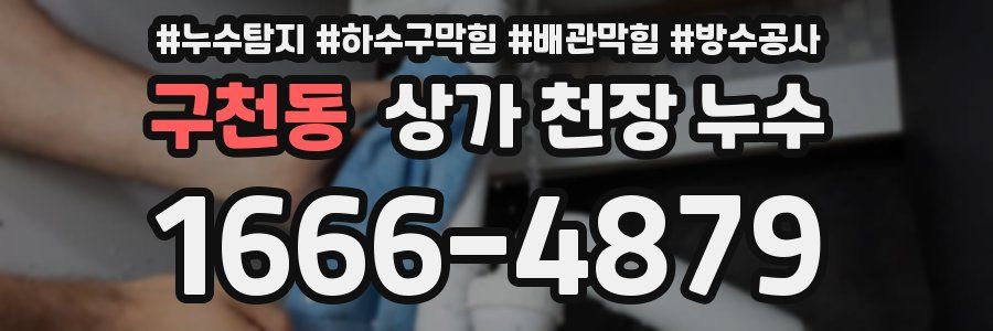 구천동 상가 천장 누수