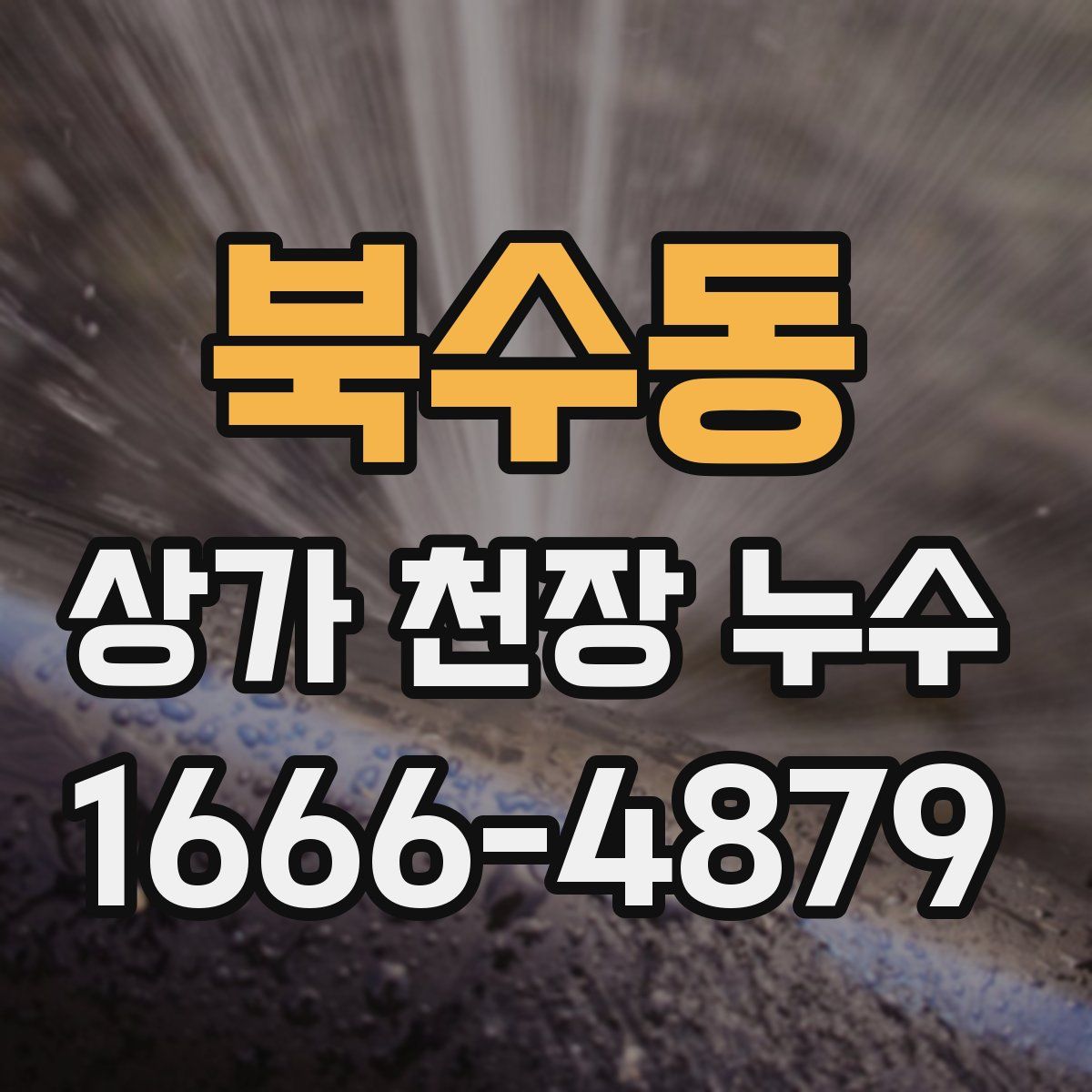북수동 상가 천장 누수