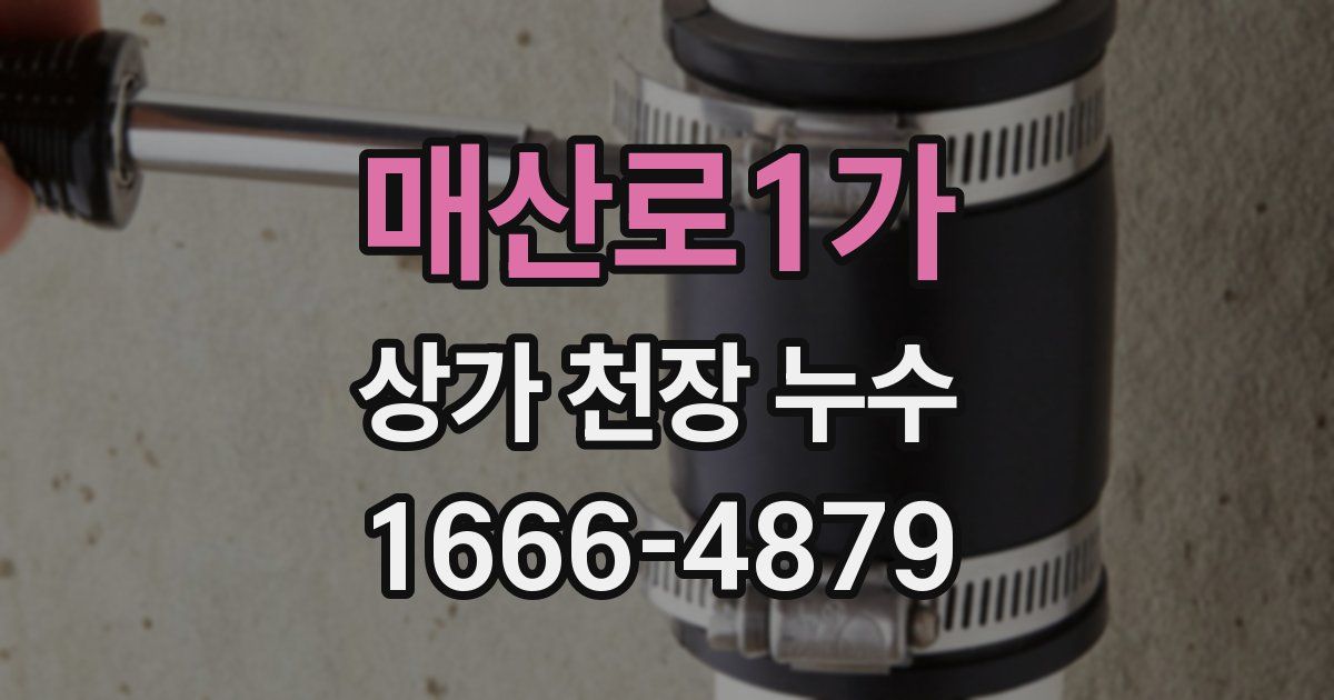매산로1가 상가 천장 누수