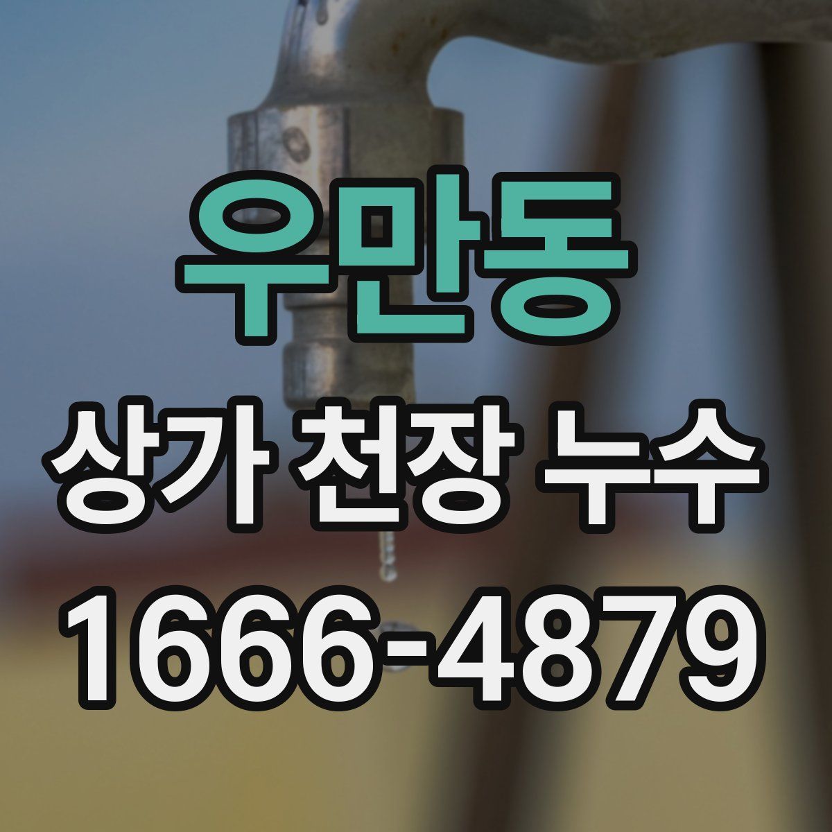 우만동 상가 천장 누수