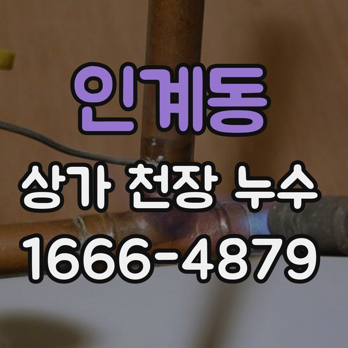 인계동 상가 천장 누수