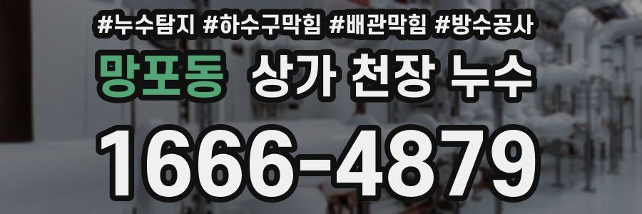 망포동 상가 천장 누수