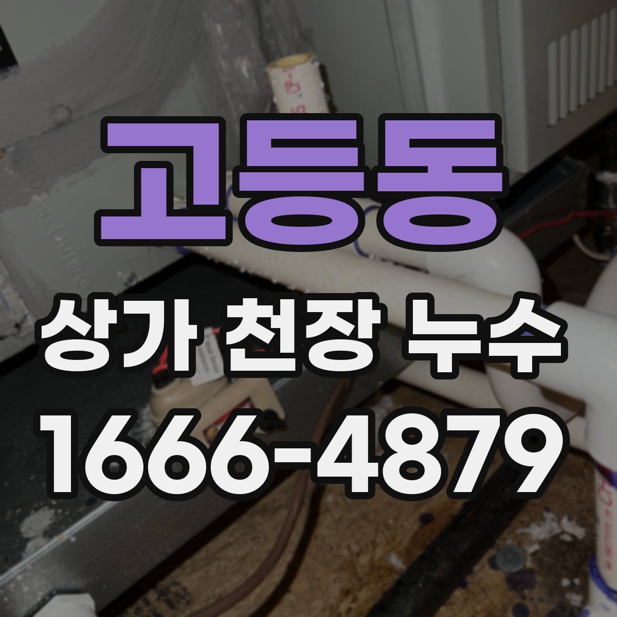고등동 상가 천장 누수