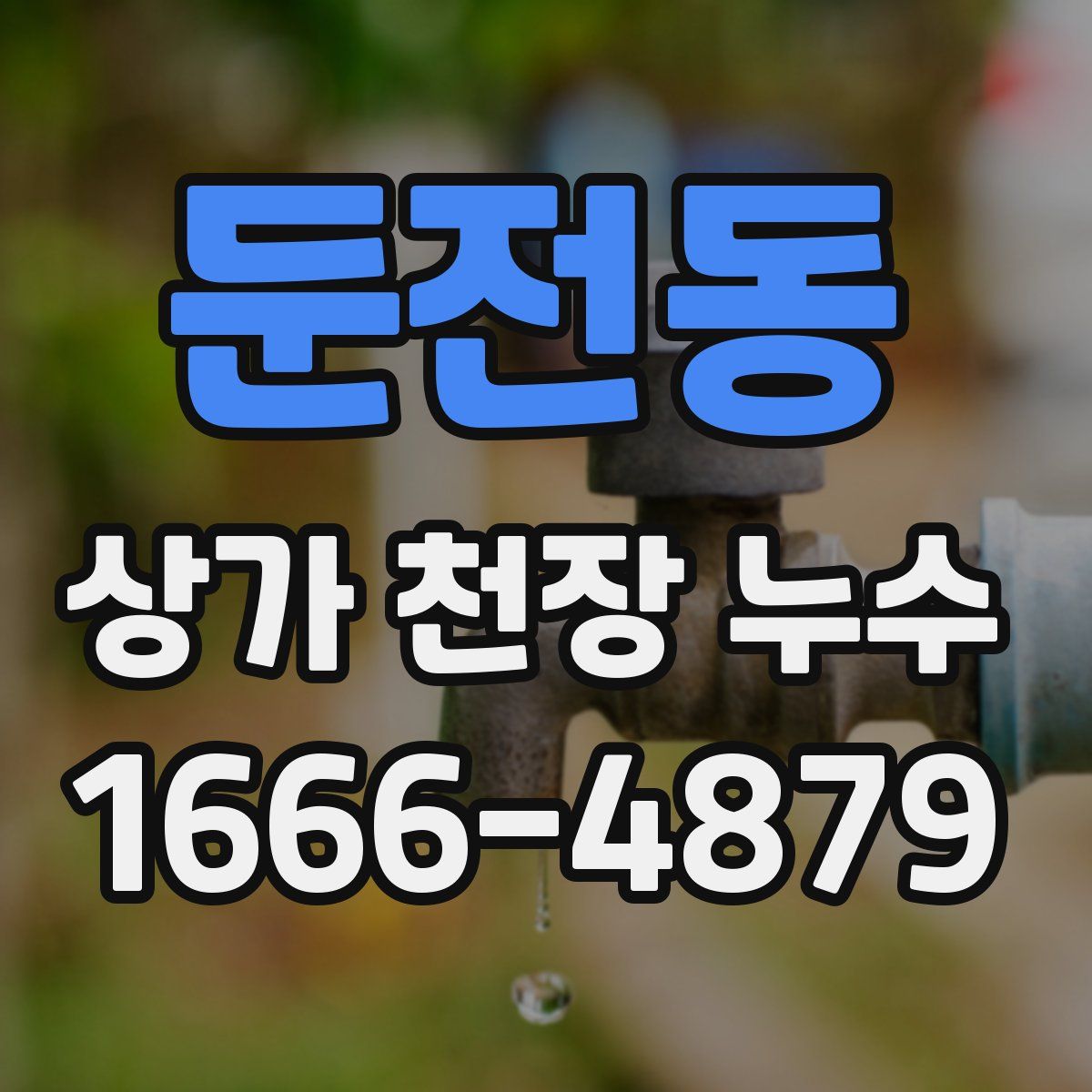 둔전동 상가 천장 누수